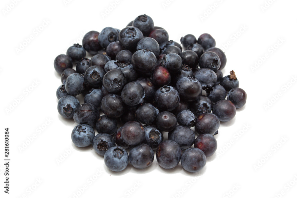 Fresh blueberries isolated on white background Fresh blueberries isolated on white background