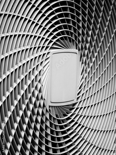 Wallpaper Mural Lines of air vent on building closeup black and white style Torontodigital.ca
