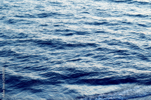 background of blue ocean waves