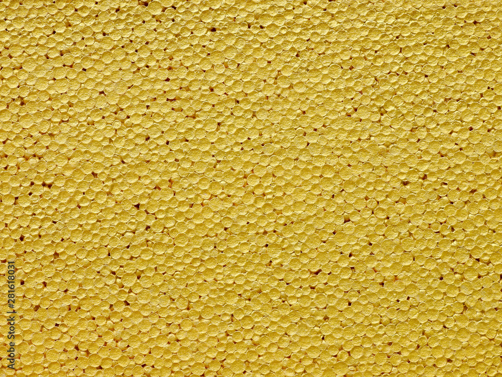 Fototapeta premium gold paint plastic foam texture