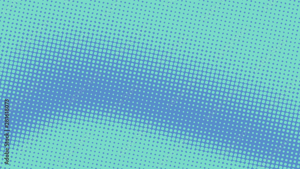 Blue retro comic pop art background with halftone dots design, vector illustration template Blue retro comic pop art background with halftone dots design, vector illustration template