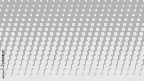 Light grey pop art background in vitange comic style with halftone dots, vector illustration template for your design