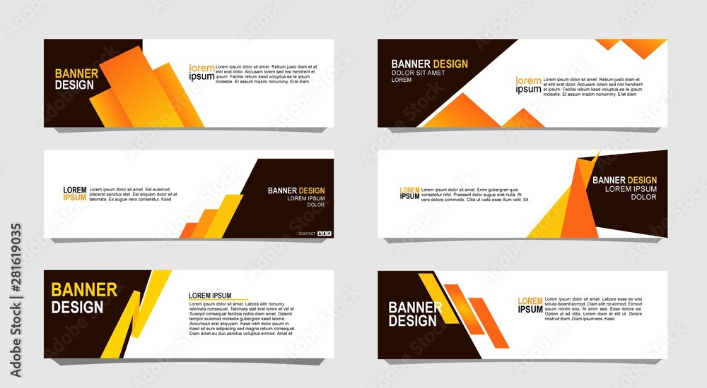 Vector abstract design banner web template. Vector abstract design banner web template.
