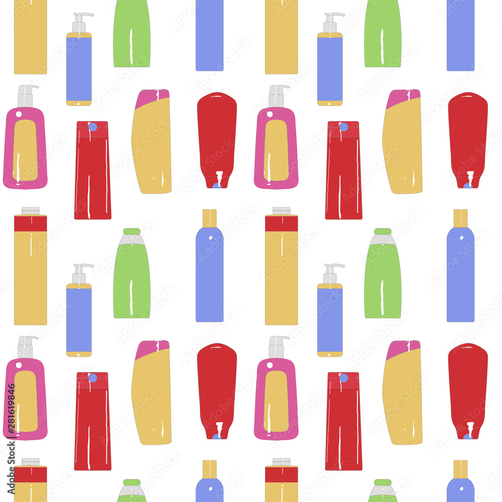 shampoos seamless background different color with highlights shampoos seamless background different color with highlights