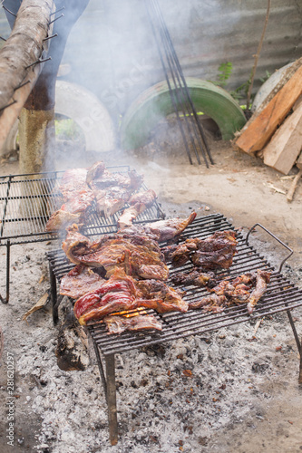 carne llanera asada colombia photo