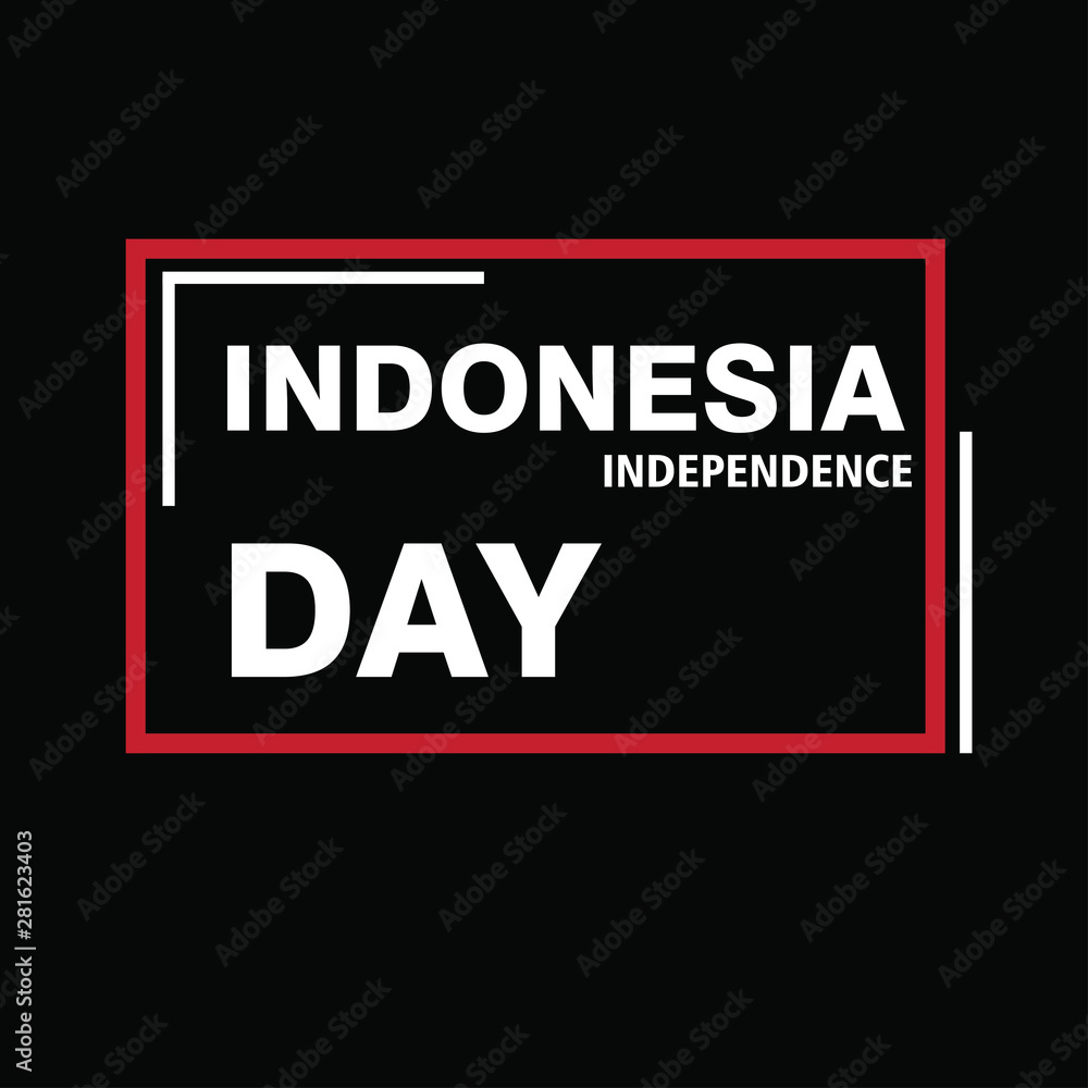 Indonesia Independence Day Celebration Vector Template Design Illustration Indonesia Independence Day Celebration Vector Template Design Illustration