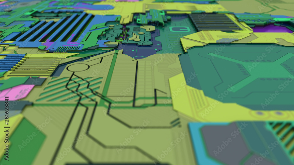 Fototapeta premium abstract circuit boards
