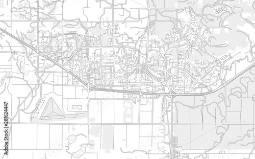 Abbotsford, British Columbia, Canada, bright outlined vector map photo