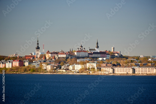 skyline of baltic capital of estonia Tallinn © fotowunsch