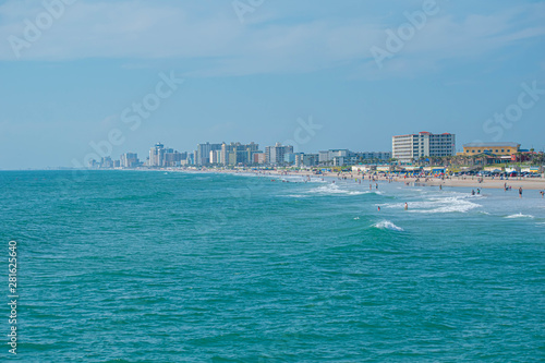 Daytona Beach Florida. July 07, 2019 Panoramic view of Daytona Beach from Main Street Pier 1 © VIAVAL