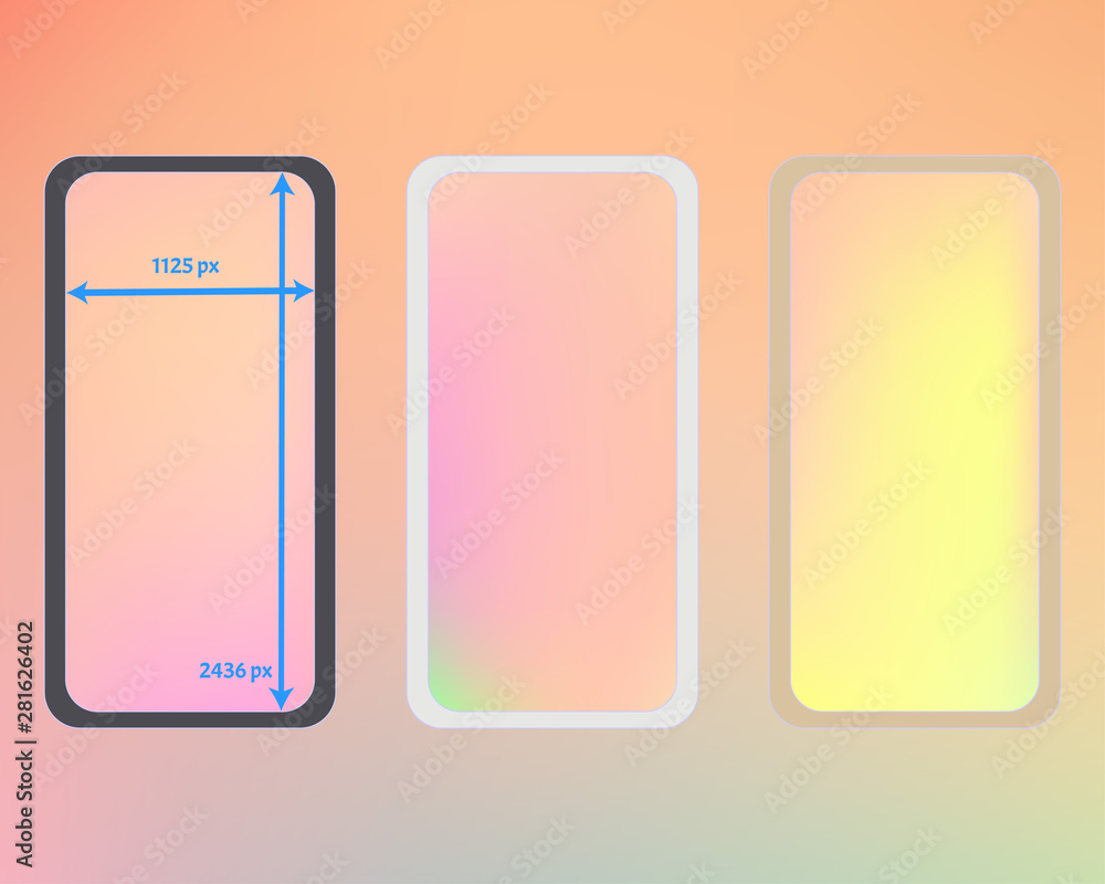 Mesh, multicolor phone backgrounds kit. Mesh, multicolor phone backgrounds kit.