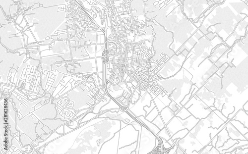 Saint-Jérôme, Quebec, Canada, bright outlined vector map