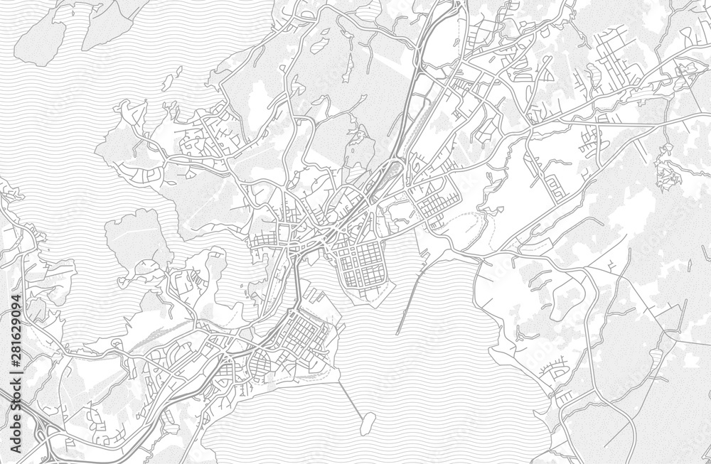 Saint John, New Brunswick, Canada, bright outlined vector map Saint John, New Brunswick, Canada, bright outlined vector map