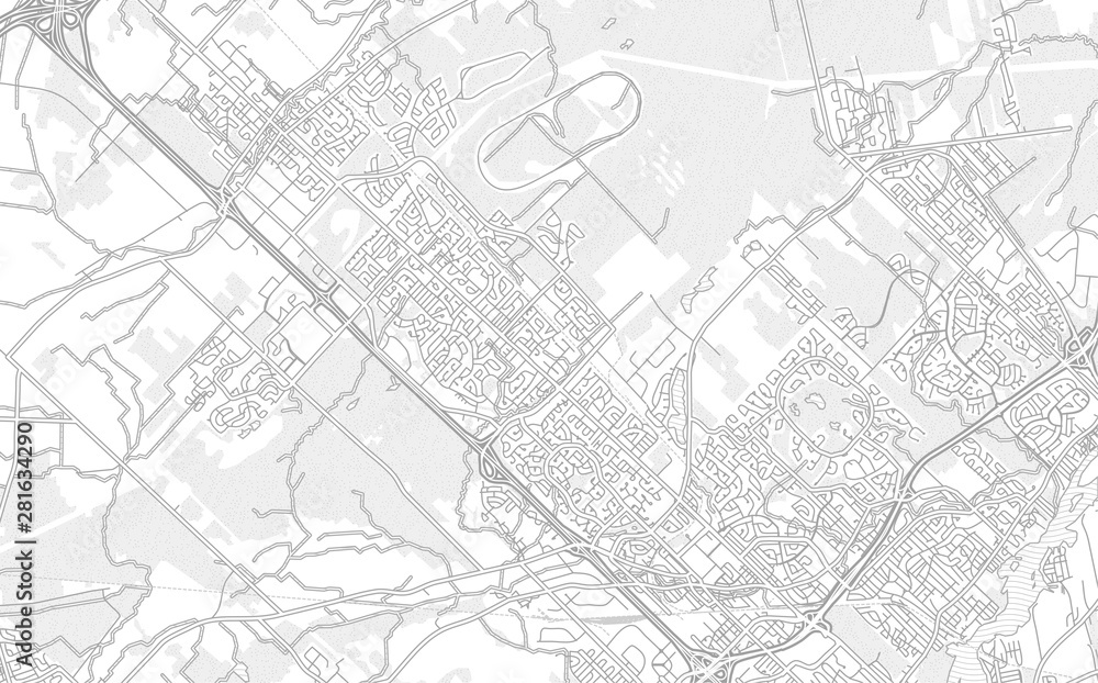 Blainville, Quebec, Canada, bright outlined vector map