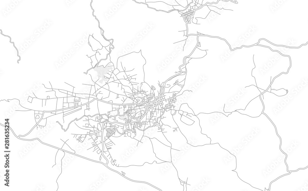Fototapeta premium Huehuetenango, Huehuetenango, Guatemala, bright outlined vector map