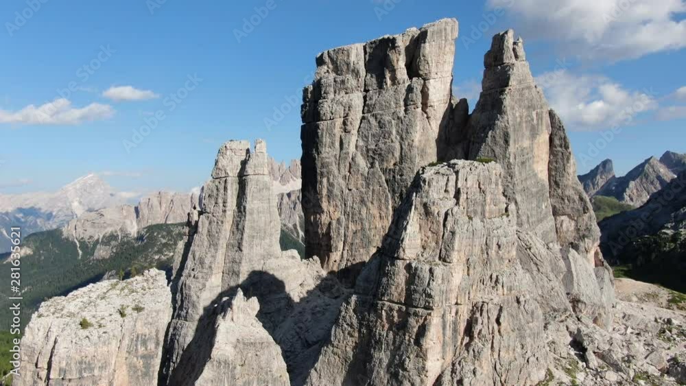 Cinque Torri Dolomites alps in Italy Cinque Torri Dolomites alps in Italy