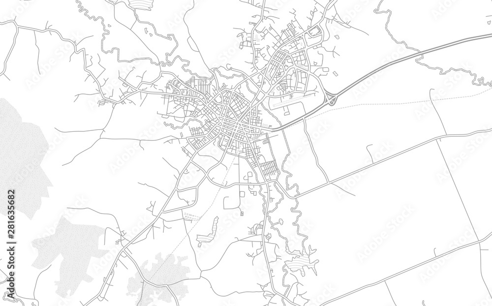 Obraz premium Pinar del Río, Pinar del Río, Cuba, bright outlined vector map