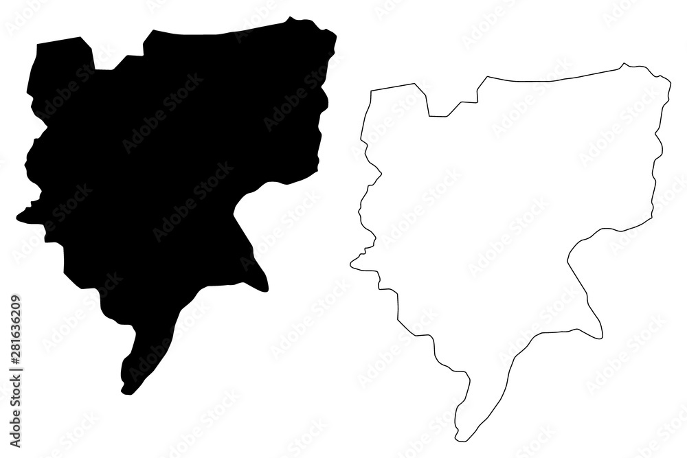 Mwaro Province (Republic of Burundi, Provinces of Burundi, Western region) map vector illustration, scribble sketch Mwaro map