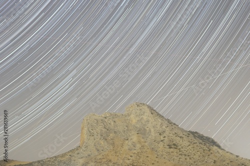 star trail circumpolar pea los enamorados antequera archidona malaga photo