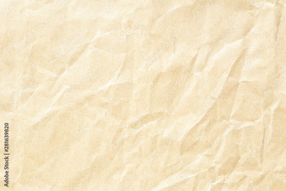 Fototapeta premium brown crumpled paper background texture