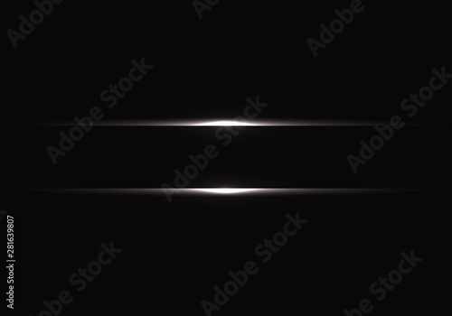 Abstract silver line banner on black design modern futuristic background vector illustration.