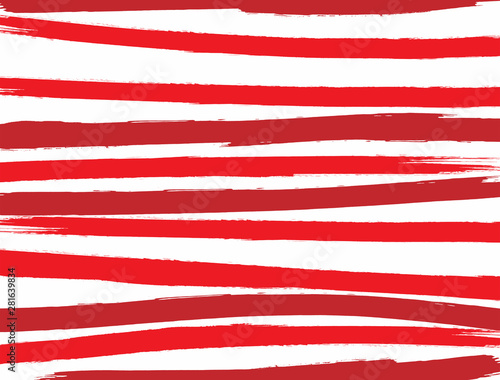 Grunge background with uneven stripes. Watercolor, paint, brush strokes. Horizontal vector illustration.
