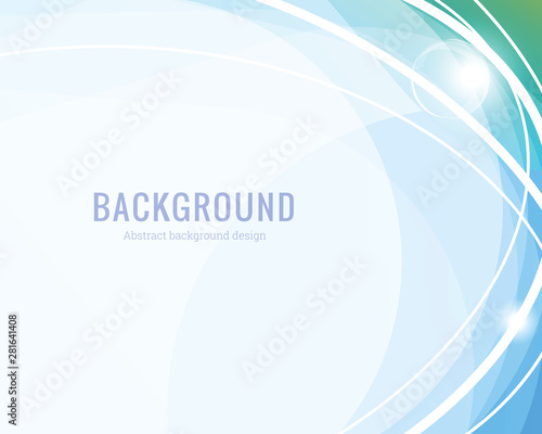Abstract vector blue wavy background. Graphic design template for brochure, website, mobile app, leaflet. Water, stream abstract