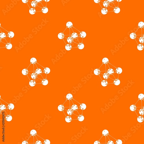 Phenol pattern vector orange for any web design best