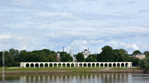 Veliky Novgorod. Yaroslavovo courtyard. Trade side