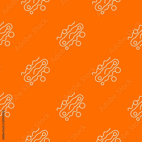 Corynebacterium pattern vector orange for any web design best