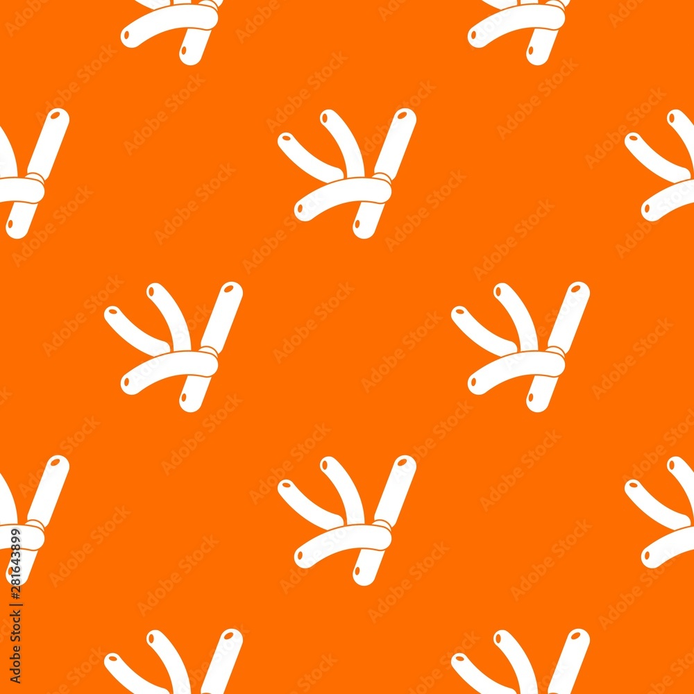 Fototapeta premium Bacilli pattern vector orange for any web design best