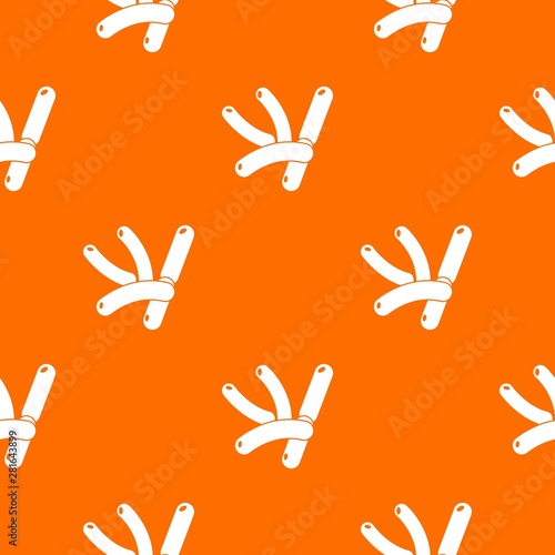 Bacilli pattern vector orange for any web design best