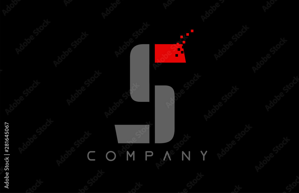 alphabet letter S logo company icon design