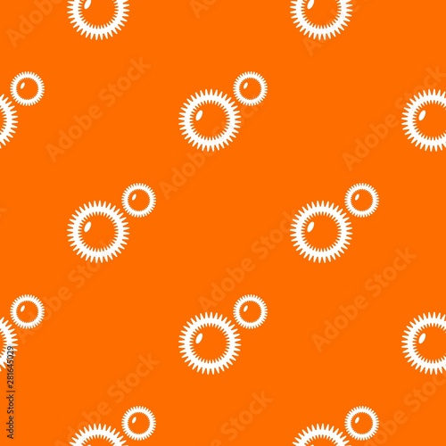 Mildew virus pattern vector orange for any web design best
