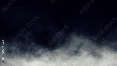 Atmospheric Smoke, Fog, cloud, smooth Movement, Modern abstract background animation 3d render