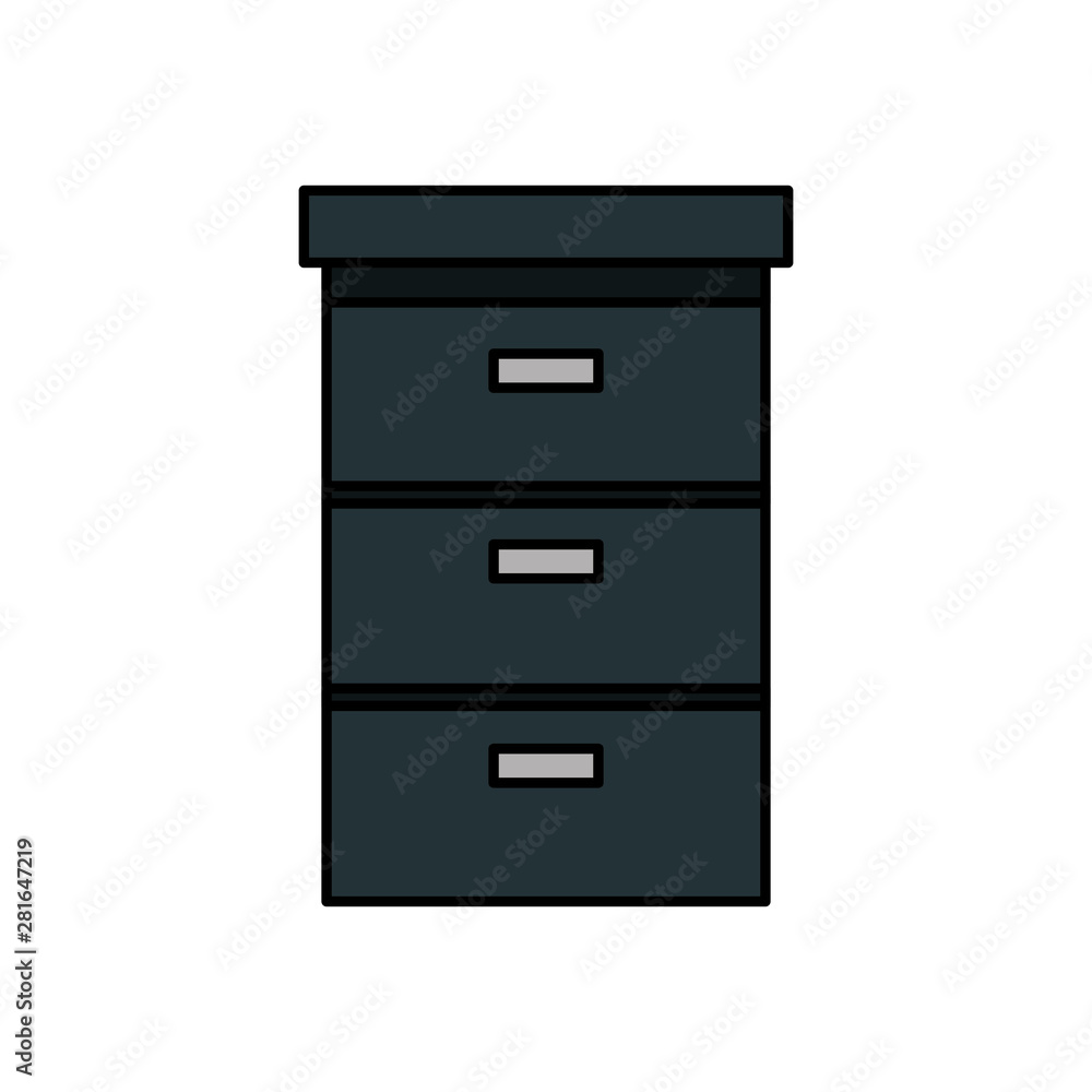 wooden drawer forniture isolated icon wooden drawer forniture isolated icon