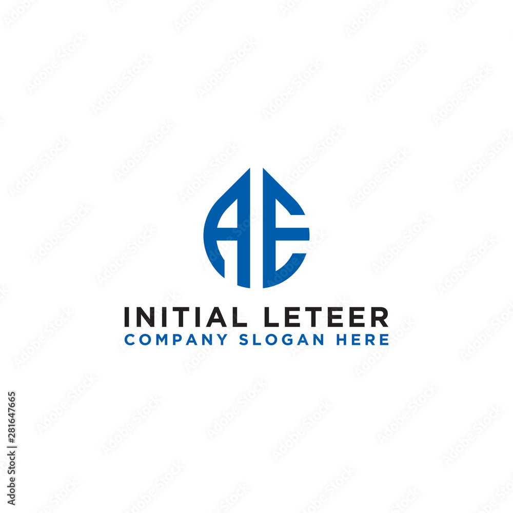 logo design inspiration for companies from the initial letters of the AE logo icon. -Vector logo design inspiration for companies from the initial letters of the AE logo icon. -Vector