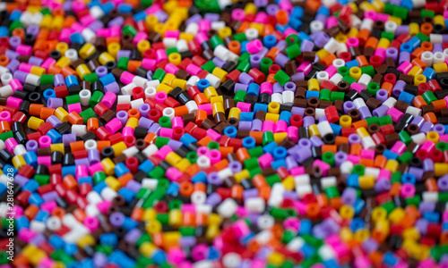 background with colorful beads, macro wallpaper