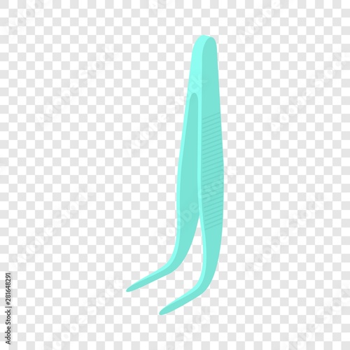 Tweezers icon. Isometric illustration of tweezers vector icon for web