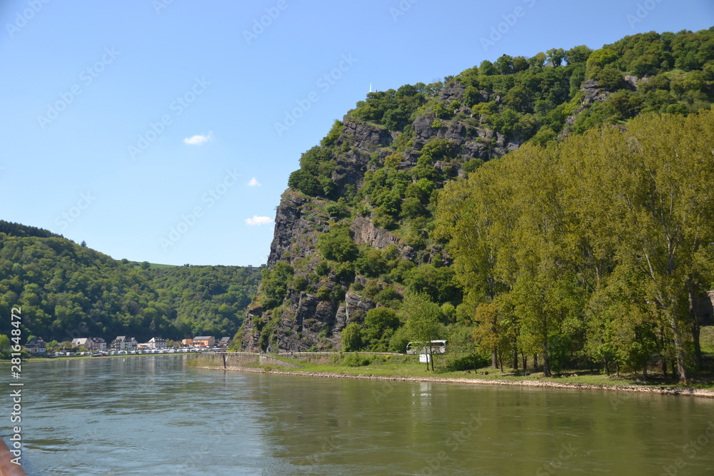 Loreley Rock and Gorge  on the Rhine River