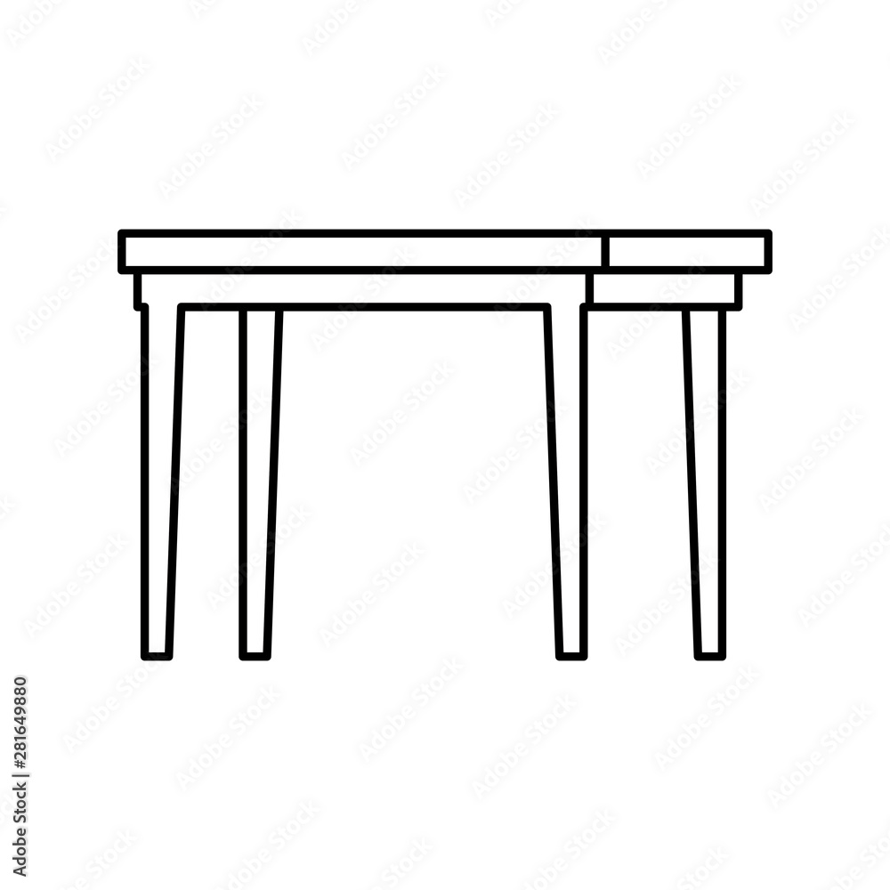table wooden forniture isolated icon table wooden forniture isolated icon