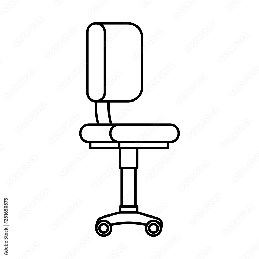 office chair equipment isolated icon office chair equipment isolated icon