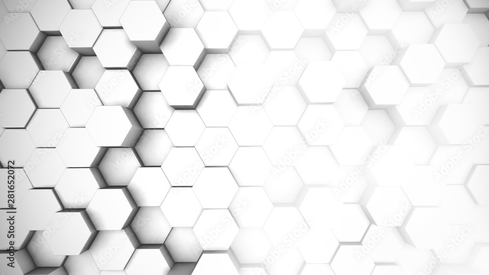 3D design trending polygonal white background with copyspace 3D design trending polygonal white background with copyspace