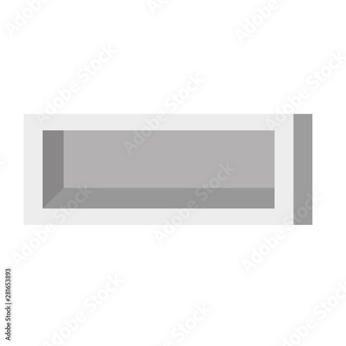 Wallpaper Mural wooden shelf forniture isolated icon Torontodigital.ca