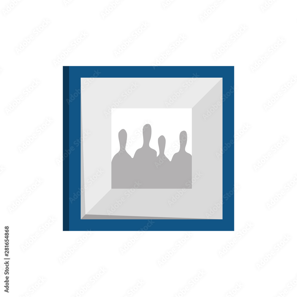 Fototapeta premium square picture decoration isolated icon