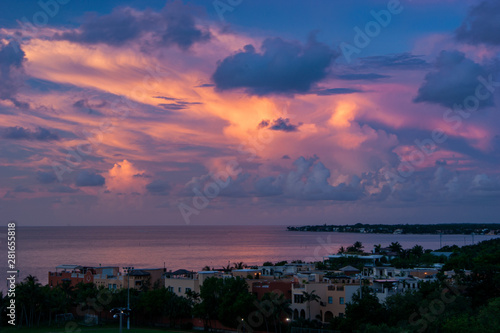 Wallpaper Mural Dramatic Sunset over the Bay in Coconut Grove Torontodigital.ca