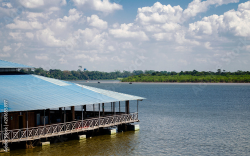 lake in the peruvian jungle