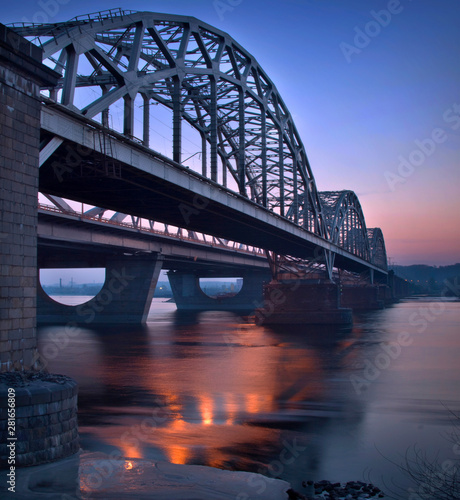 Darnytsky Bridge Kiev Ukraine