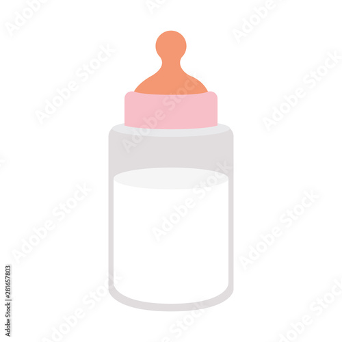 Isolated baby bottle design vector illustration