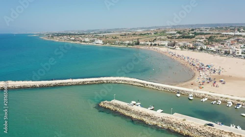 Wallpaper Mural flying towards the beach of Donnalucata Sicily Torontodigital.ca